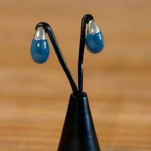 Chico's Blue and Silver Earrings